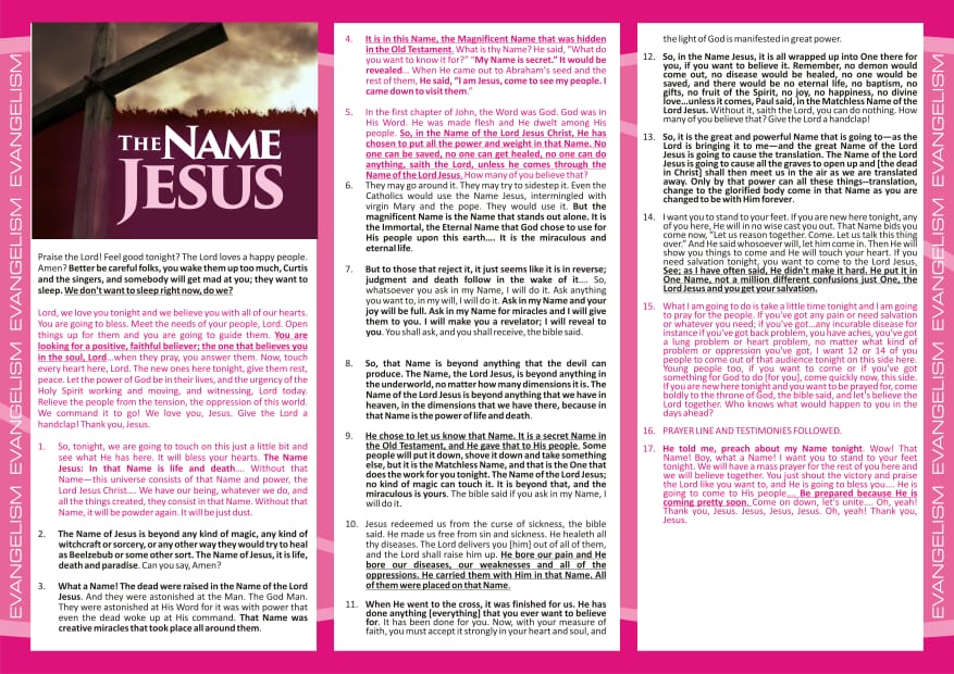 THE NAME JESUS